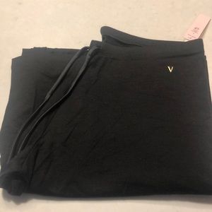 breezy wide leg black pants